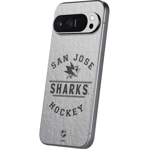NHL San Jose Sharks Black Text Pixel 9 Pro XL Skin